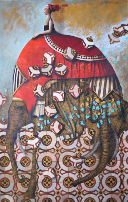 Pittura: tecnica mista su carta