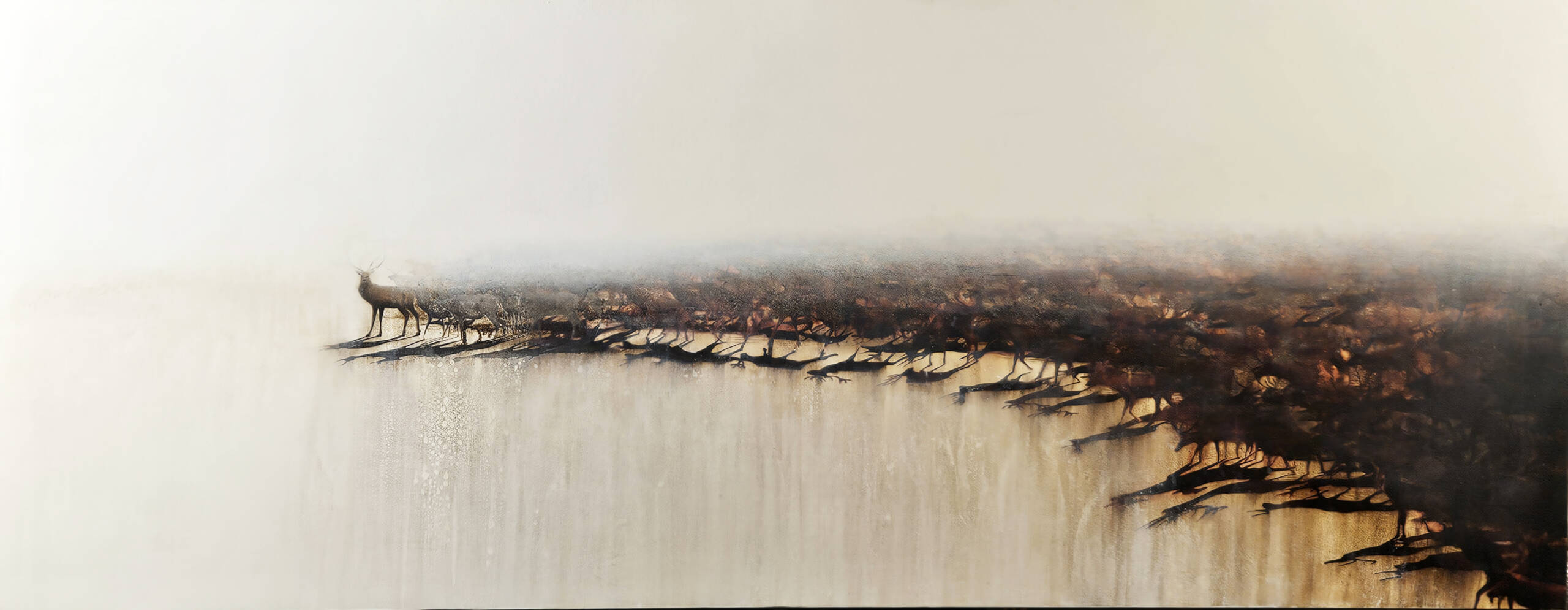 pittura Lucchesi cervi