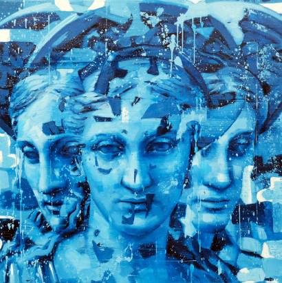 quadro blueseries Lucrezia di Silvio Porzionato